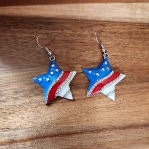 Patriotic Star Earrings
